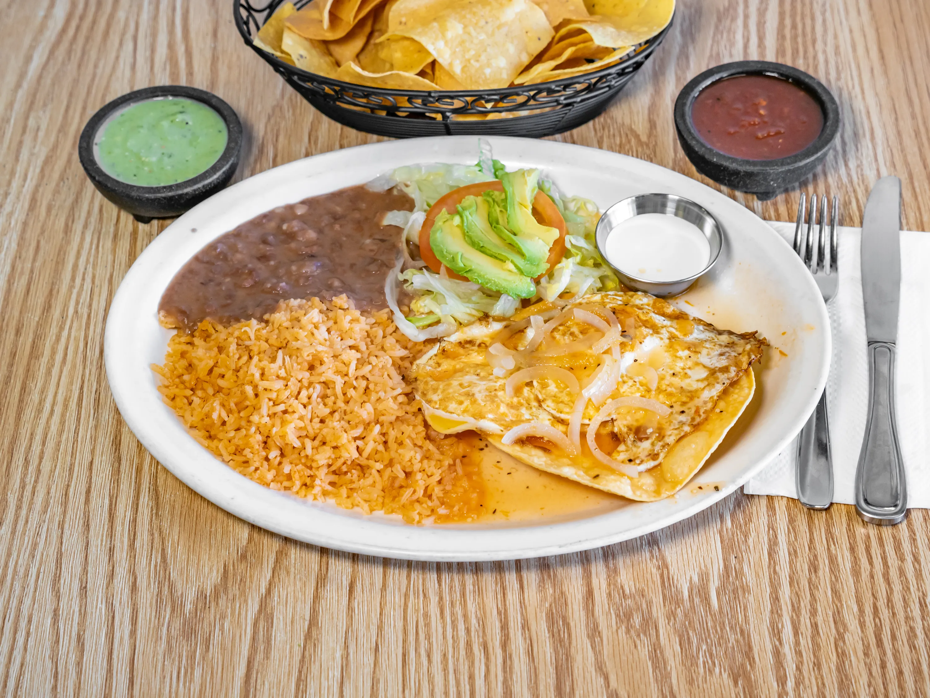 Huevos Rancheros breakfast plate