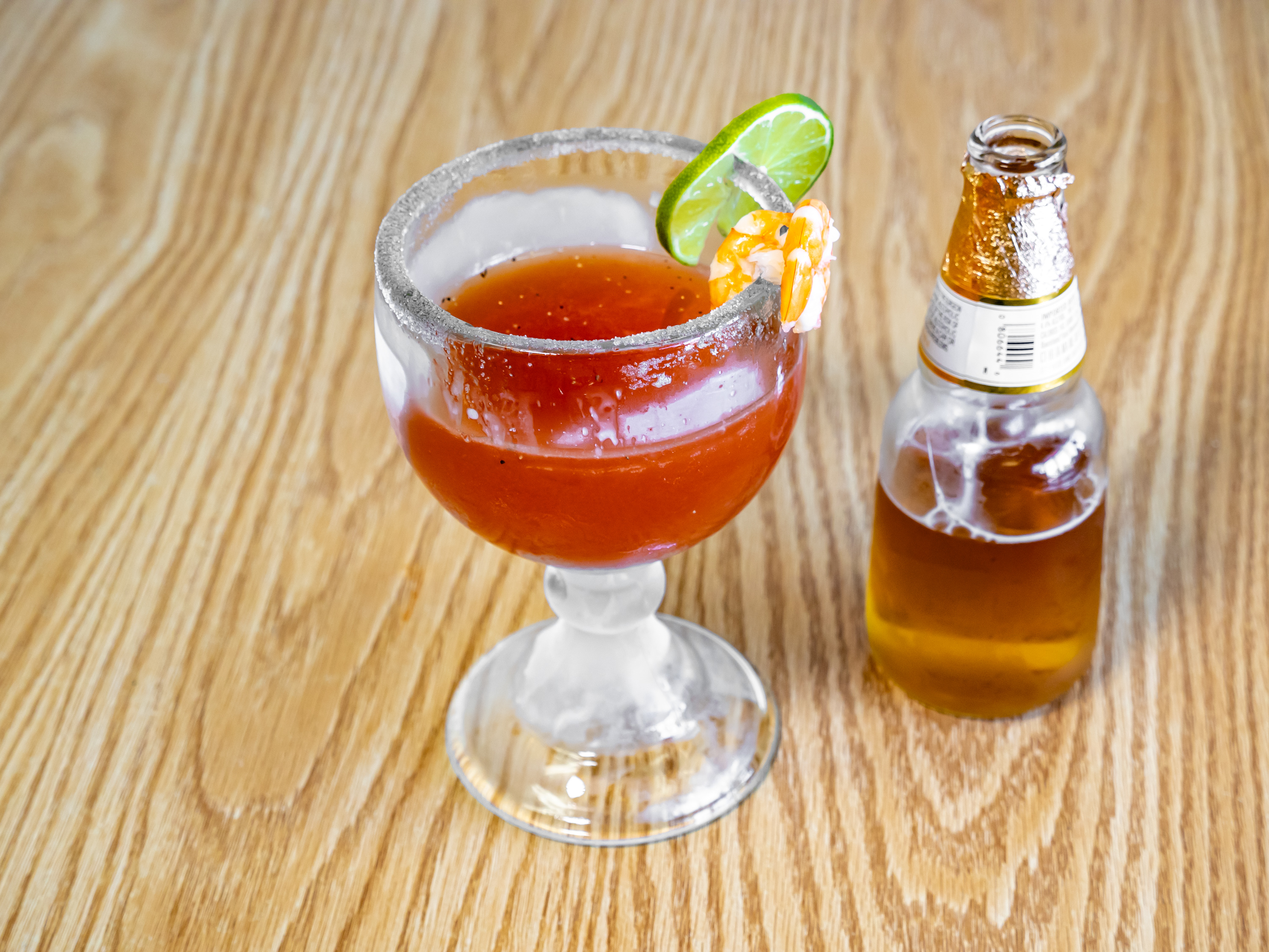Michelada beer cocktail